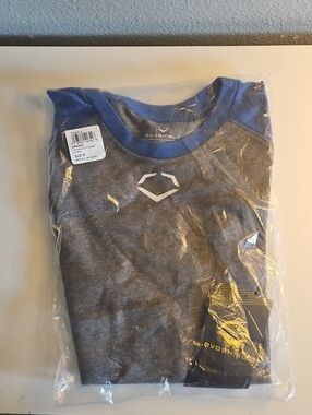 EvoShield Boys' Gray & Blue Short Sleeve Athletic Tee